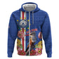 Personalised Cabo Verde Hoodie Grey-Headed Kingfisher Mix Gerbera Daisy