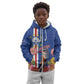 Personalised Cabo Verde Kid Hoodie Grey-Headed Kingfisher Mix Gerbera Daisy