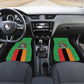 Personalised Afro Zambia Car Mats Flag Style Mix Kente Pattern