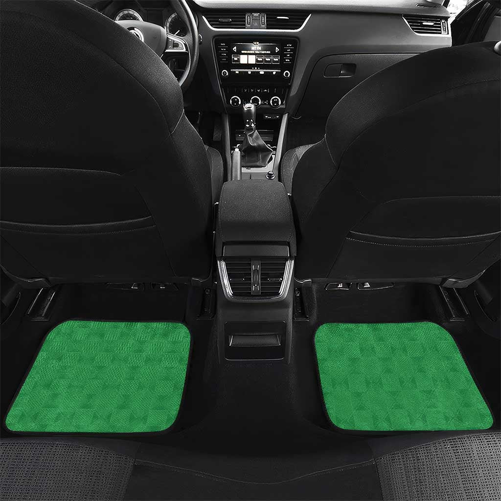 Personalised Afro Zambia Car Mats Flag Style Mix Kente Pattern