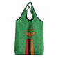 Personalised Afro Zambia Grocery Bag Flag Style Mix Kente Pattern