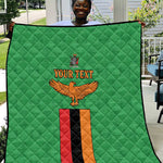 Personalised Afro Zambia Quilt Flag Style Mix Kente Pattern