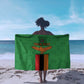 Personalised Afro Zambia Sarong Flag Style Mix Kente Pattern