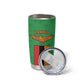 Personalised Afro Zambia Tumbler Cup Flag Style Mix Kente Pattern