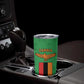 Personalised Afro Zambia Tumbler Cup Flag Style Mix Kente Pattern
