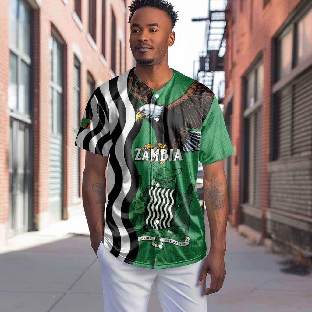Icitungu ca Zambia Baseball Jersey One Zambia One Nation