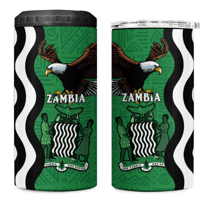 Icitungu ca Zambia 4 in 1 Can Cooler Tumbler One Zambia One Nation