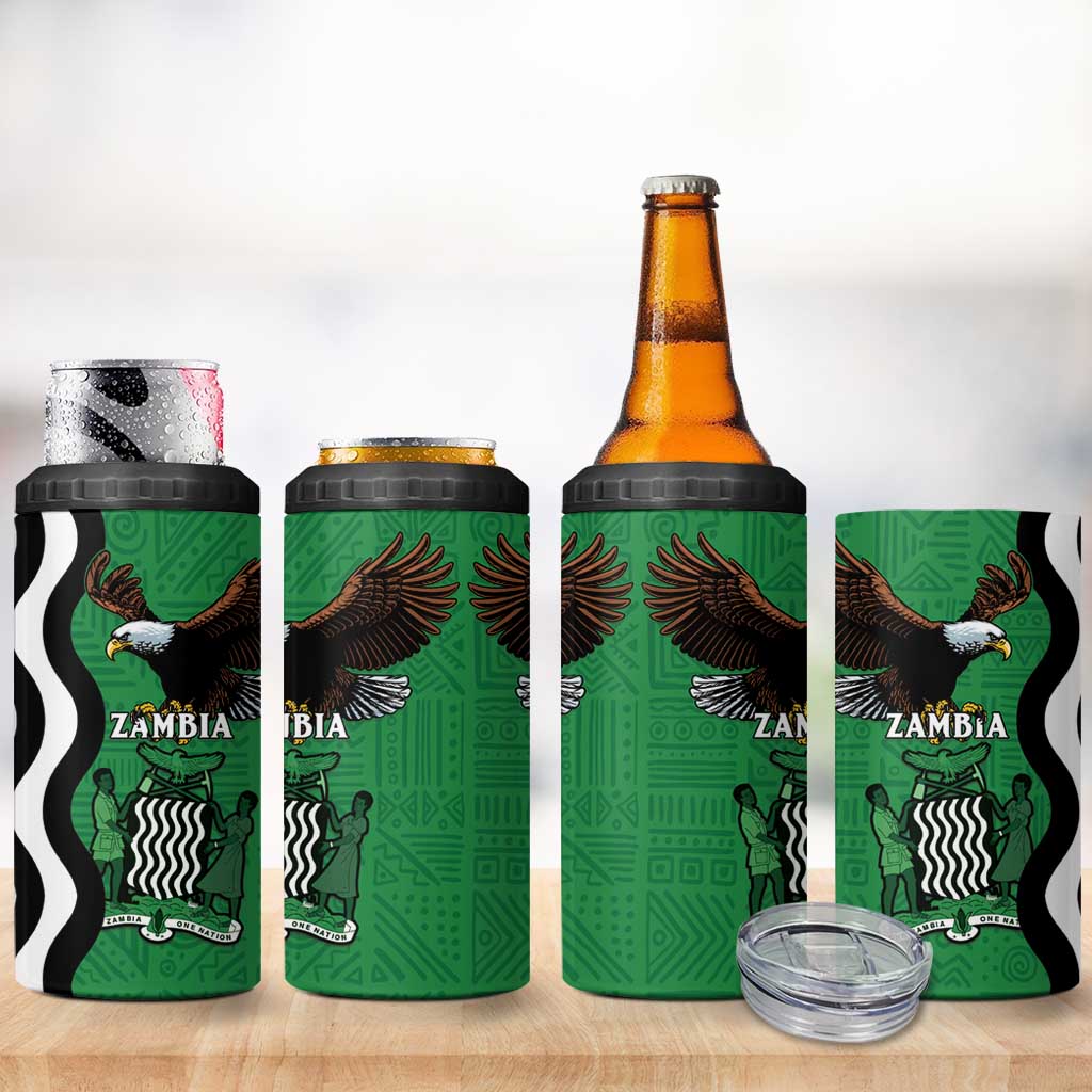 Icitungu ca Zambia 4 in 1 Can Cooler Tumbler One Zambia One Nation