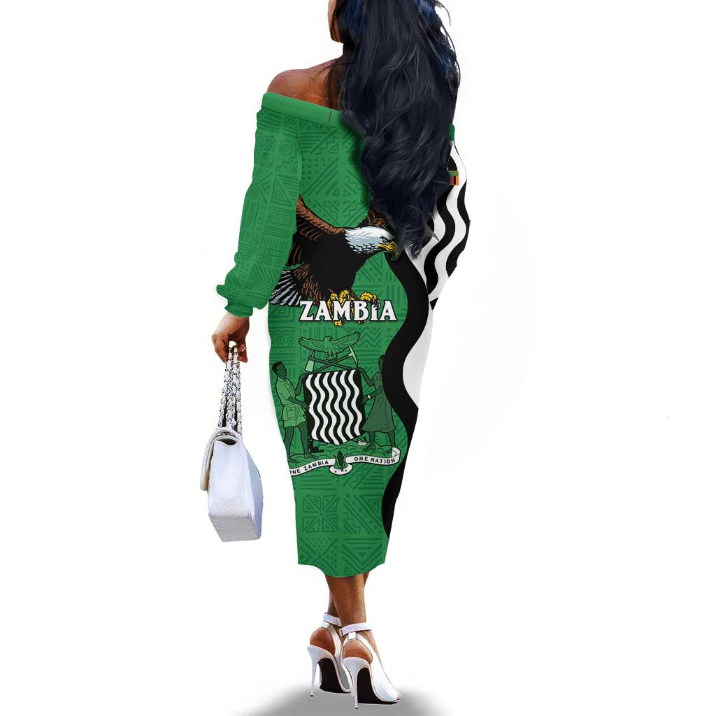 Icitungu ca Zambia Off The Shoulder Long Sleeve Dress One Zambia One Nation