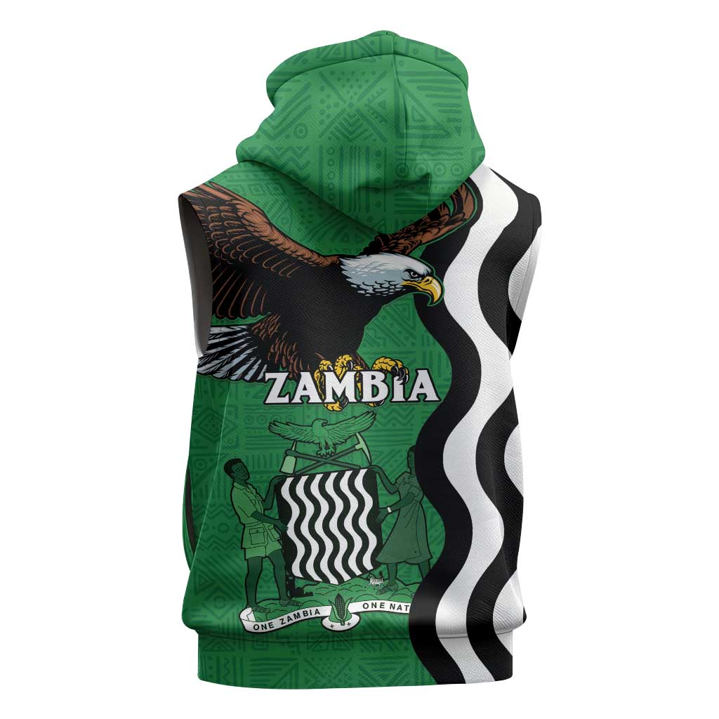 Icitungu ca Zambia Sleeveless Zip Hoodie One Zambia One Nation - African Pride