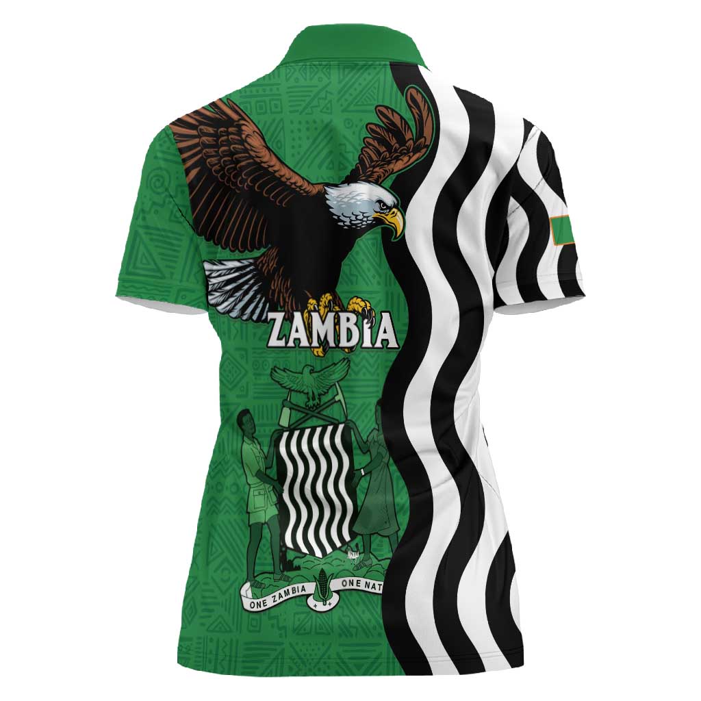 Icitungu ca Zambia Women Polo Shirt One Zambia One Nation