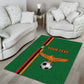 Custom Zambia Football Area Rug Go Chipolopolo