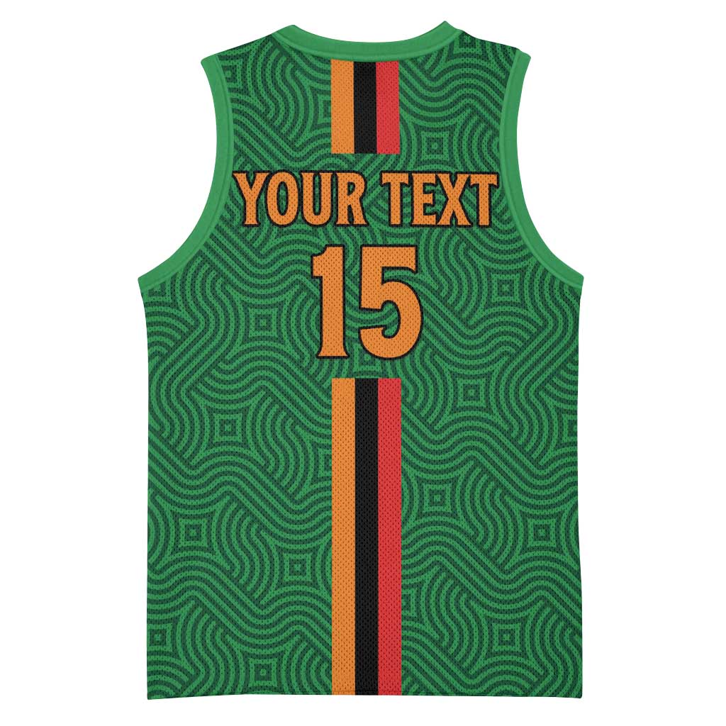Custom Zambia Football Basketball Jersey Go Chipolopolo LT15