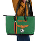 Custom Zambia Football Leather Tote Bag Go Chipolopolo