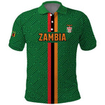 Custom Zambia Football Polo Shirt Go Chipolopolo