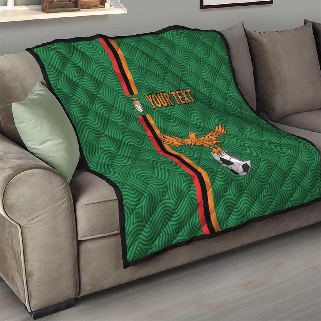 Custom Zambia Football Quilt Go Chipolopolo