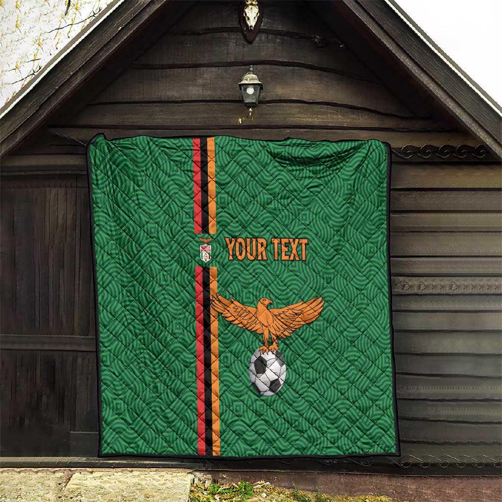 Custom Zambia Football Quilt Go Chipolopolo