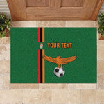 Custom Zambia Football Rubber Doormat Go Chipolopolo