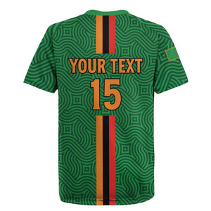 Custom Zambia Football Rugby Jersey Go Chipolopolo
