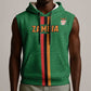 Custom Zambia Football Sleeveless Hoodie Go Chipolopolo - African Pride