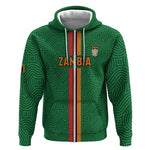 Custom Zambia Football Zip Hoodie Go Chipolopolo
