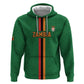 Custom Zambia Football Zip Hoodie Go Chipolopolo