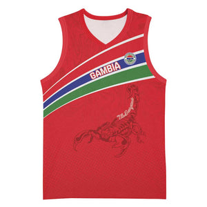 Custom Gambia Football Basketball Jersey Scorpions Never Die LT15