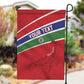 Custom Gambia Football Garden Flag Scorpions Never Die
