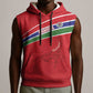 Custom Gambia Football Sleeveless Hoodie Scorpions Never Die - African Pride