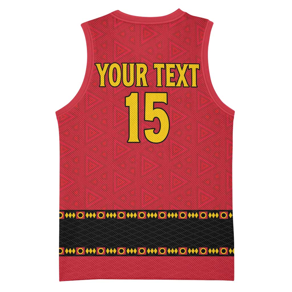 Custom Angola Football Basketball Jersey Viva Palancas Negras LT15