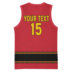 Custom Angola Football Basketball Jersey Viva Palancas Negras LT15