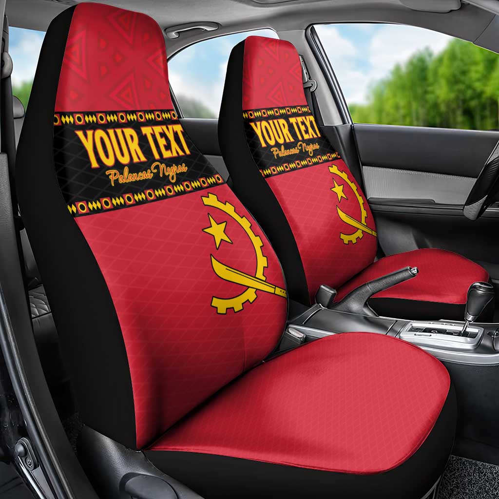 Custom Angola Football Car Seat Cover Viva Palancas Negras