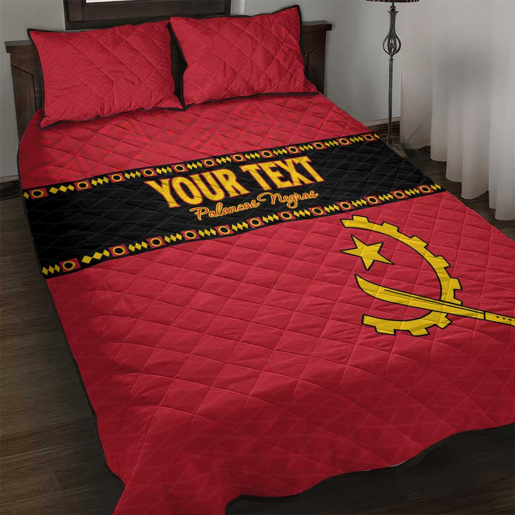 Custom Angola Football Quilt Bed Set Viva Palancas Negras