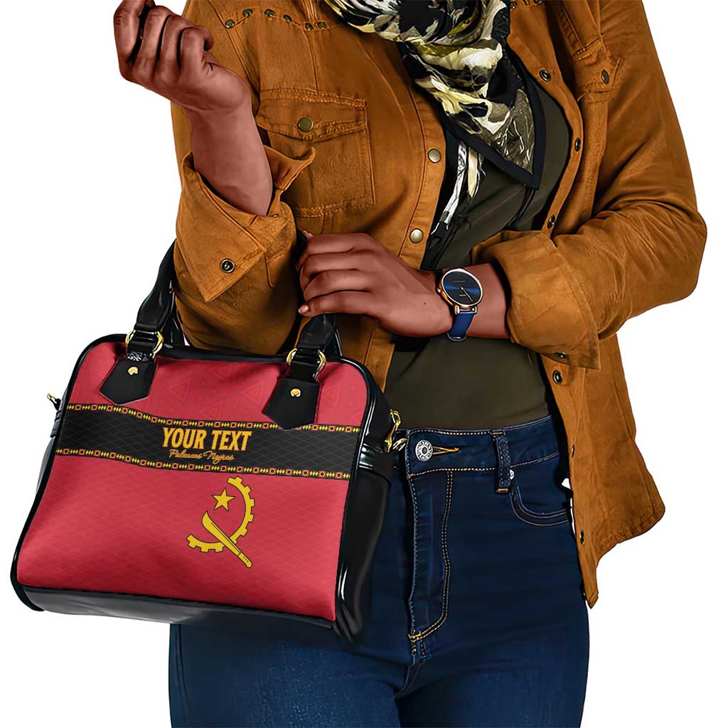 Custom Angola Football Shoulder Handbag Viva Palancas Negras