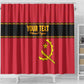 Custom Angola Football Shower Curtain Viva Palancas Negras