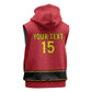 Custom Angola Football Sleeveless Zip Hoodie Viva Palancas Negras - African Pride