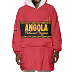Custom Angola Football Wearable Blanket Hoodie Viva Palancas Negras