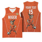Custom Niger Football Basketball Jersey Allez Menas LT15