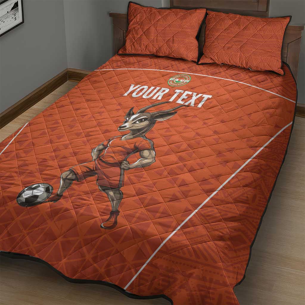 Custom Niger Football Quilt Bed Set Allez Menas