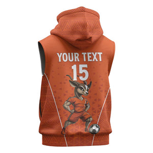 Custom Niger Football Sleeveless Hoodie Allez Menas - African Pride