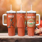 Custom Niger Football Tumbler With Handle Allez Menas