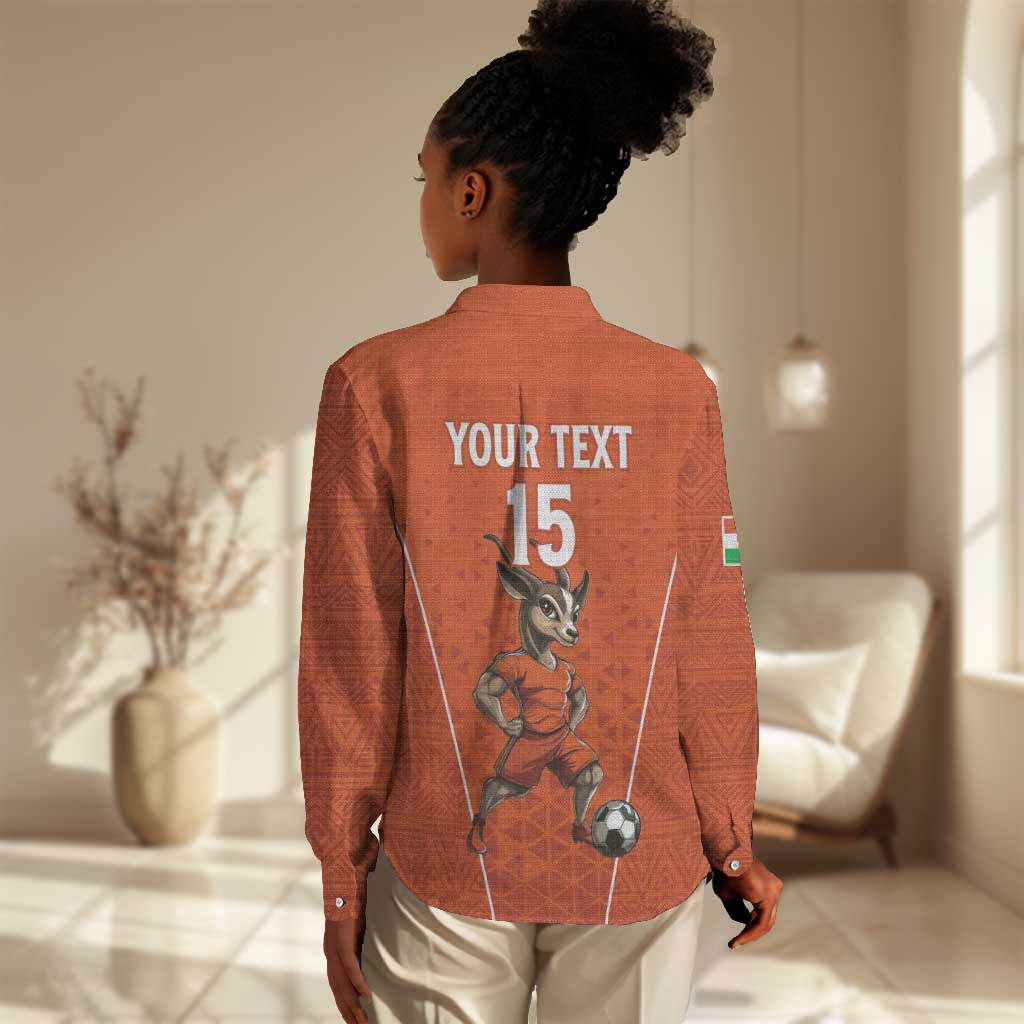 Custom Niger Football Women Casual Shirt Allez Menas