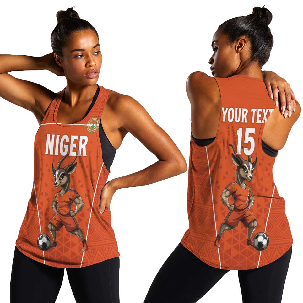 Custom Niger Football Women Racerback Tank Allez Menas
