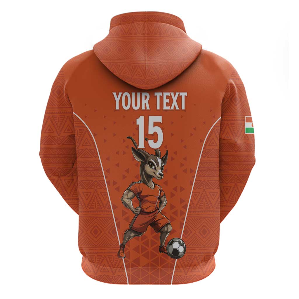 Custom Niger Football Zip Hoodie Allez Menas