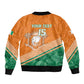 Ivory Coast Rugby Custom Bomber Jacket Allez Les Elephants