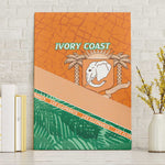 Ivory Coast Rugby Custom Canvas Wall Art Allez Les Elephants