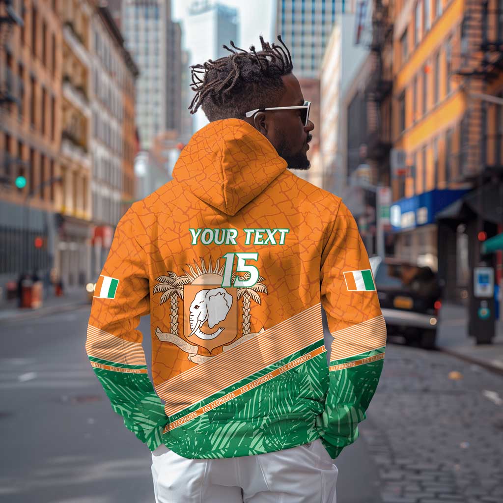Ivory Coast Rugby Custom Hoodie Allez Les Elephants