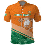 Ivory Coast Rugby Custom Polo Shirt Allez Les Elephants