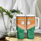 Ivory Coast Rugby Custom Tumbler With Handle Allez Les Elephants