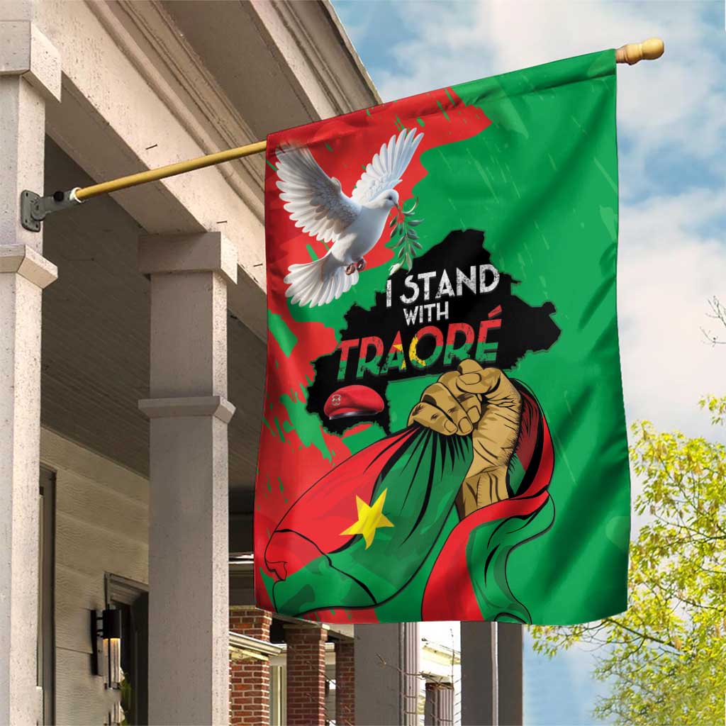 Burkina Faso I Stand With Traore Garden Flag